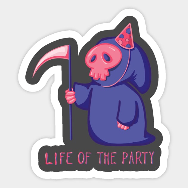 Life of the Party Sticker by GingeraleArthaus